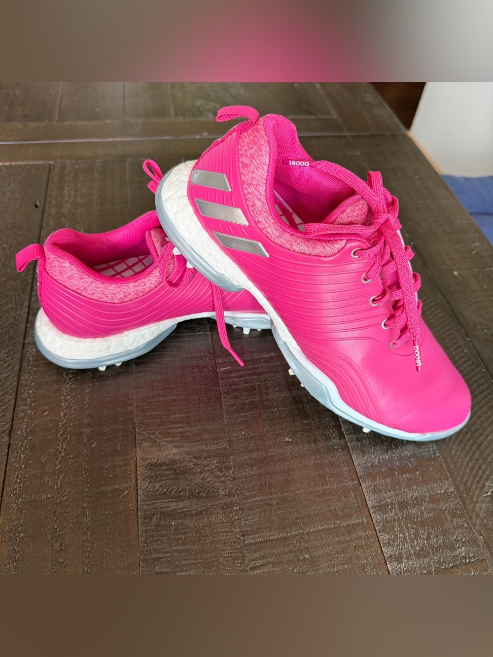 Adidas Women’s Hot‎ Pink Golf Shoes 7.5 Adipower Boost